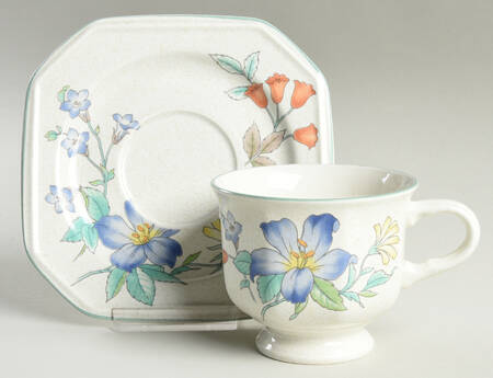 Rose Hips Footed Cup & Saucer Set