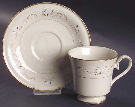 Romance Footed Cup & Saucer Set