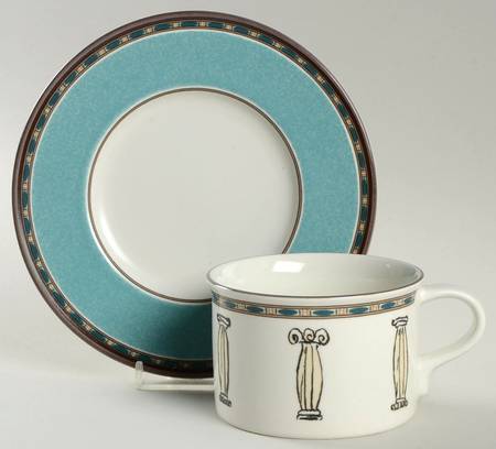 Roman Manor Flat Cup & Saucer Set