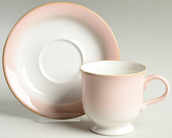 Rose Mist Footed Cup & Saucer Set