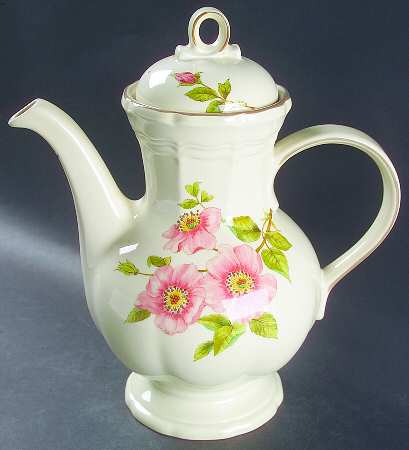 Rose Petals Coffee Pot & Lid