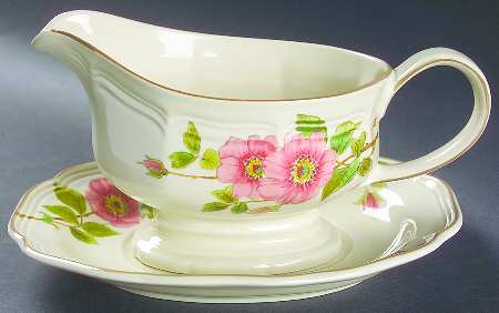 Rose Petals Gravy Boat & Underplate