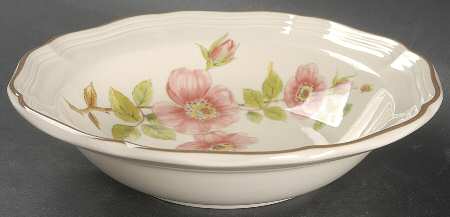 Rose Petals Rim Fruit/Dessert (Sauce) Bowl