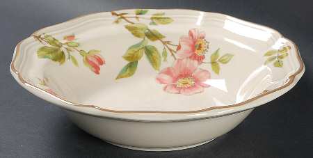 Rose Petals 9" Round Vegetable Bowl