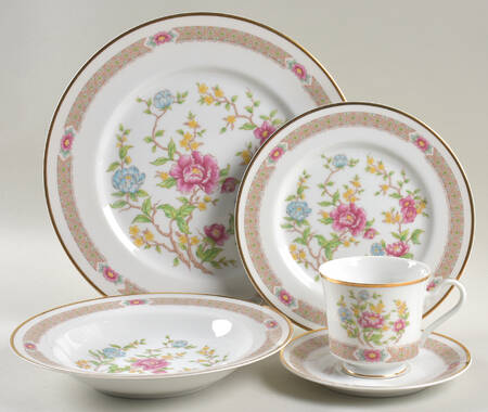 Rose Peony 5 Piece Place Setting