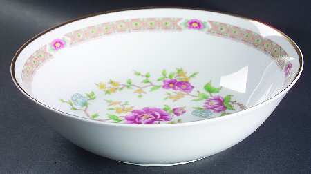Rose Peony 9" Round Vegetable Bowl