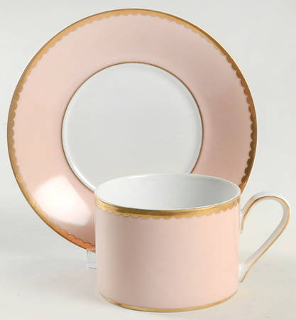 Rose Quartz Flat Cup & Saucer Set
