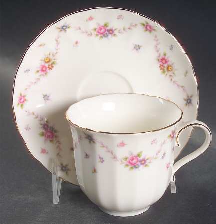 Royal Rose Flat Cup & Saucer Set