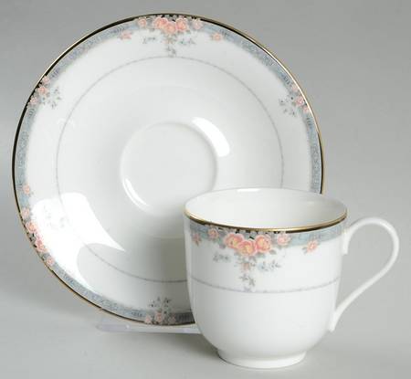 Rosaline Flat Cup & Saucer Set by Mikasa