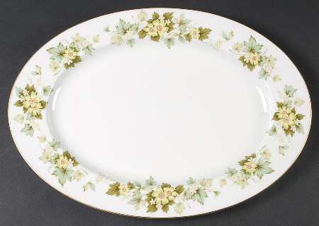 Rosecrest 15" Oval Serving Platter