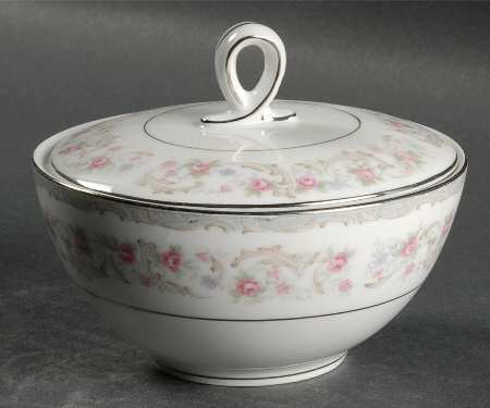 Rosebud Sugar Bowl & Lid