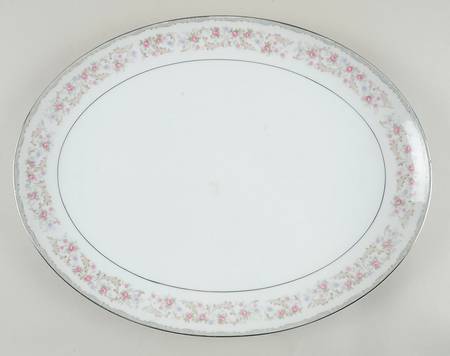 Rosebud 16" Oval Serving Platter
