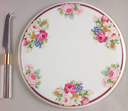 Rosemead 2 Piece Cheese Dish and Knife Set
