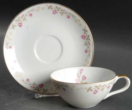 Rosemead Flat Cup & Saucer Set