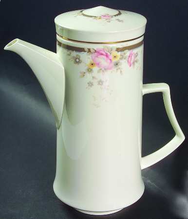Rosette Coffee Pot & Lid