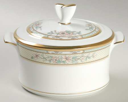 Roseville Sugar Bowl & Lid