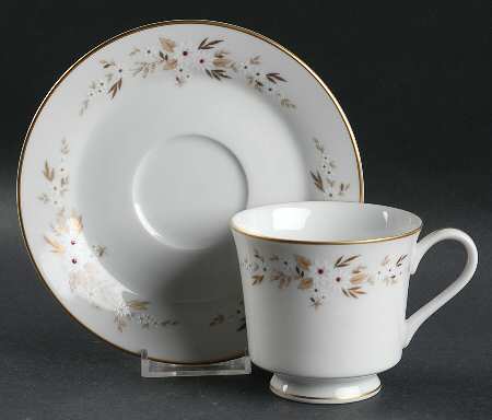 Rosewood Footed Cup & Saucer Set