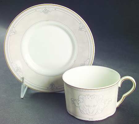 Roman Villa Flat Cup & Saucer Set