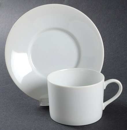 Rsvp Flat Cup & Saucer Set