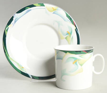 Rue De Lis Flat Cup & Saucer Set by Mikasa