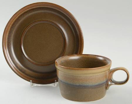 Rusticana Flat Cup & Saucer Set