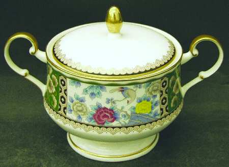 Satsuma Branch Sugar Bowl & Lid