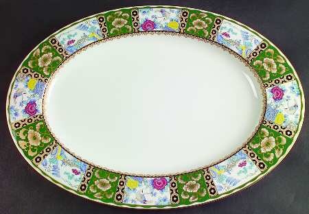 Satsuma Branch 17" Oval Serving Platter