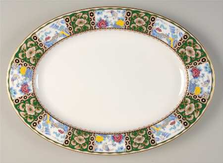 Satsuma Branch 14" Oval Serving Platter