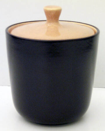 Saffron Sugar Bowl & Lid