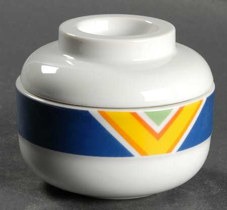 Santa Fe Blue Sugar Bowl & Lid