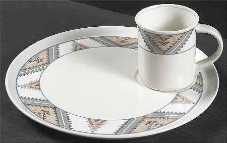 Santa Fe Snack Plate and Mug Set