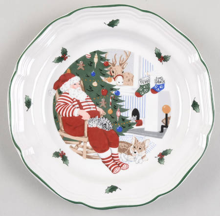 Santa & Friends Salad/Dessert Plate