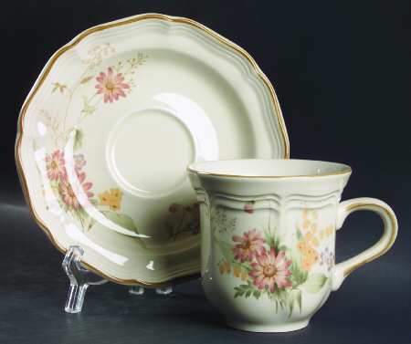 Samantha Flat Cup & Saucer Set by Mikasa