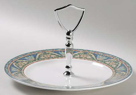 San Marco Round Serving Plate with Handle (SP)