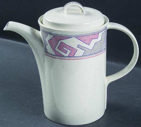Sand Mural Coffee Pot & Lid