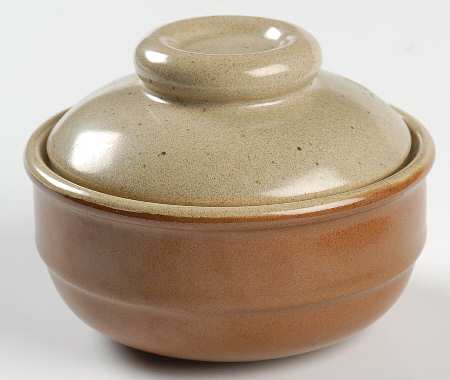 Sandstone Sugar Bowl & Lid