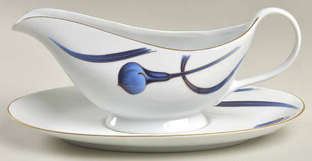 Sapphire Silhouette Gravy Boat & Underplate