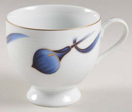 Sapphire Silhouette Footed Cup