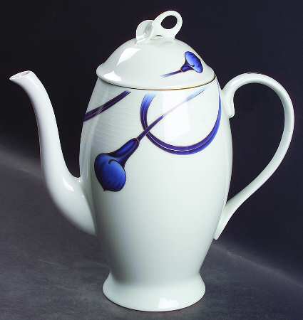Sapphire Silhouette Coffee Pot & Lid