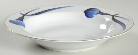Sapphire Silhouette Large Rim Soup Bowl