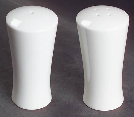 Satin White Salt & Pepper Set