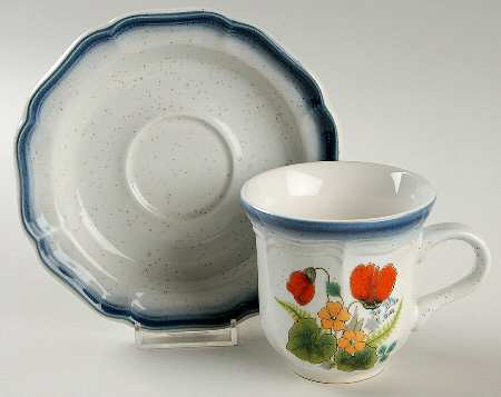 Scarlet Flat Cup & Saucer Set