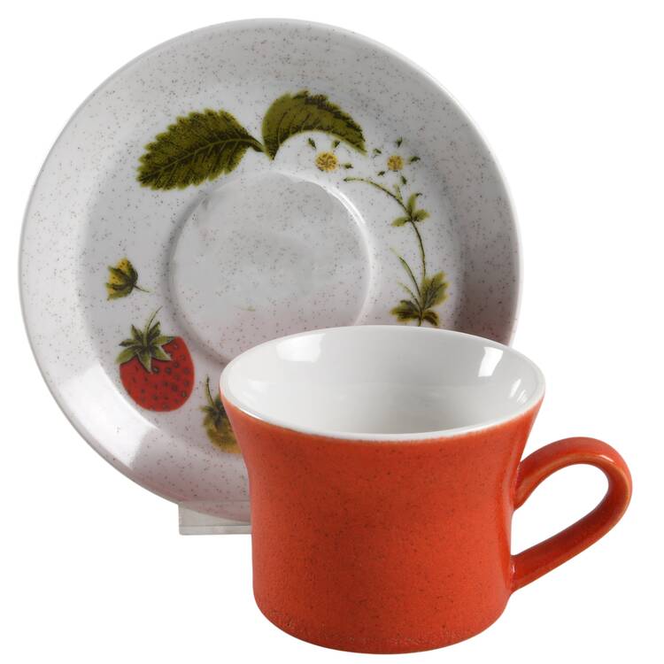 Scrumptious Flat Cup & Saucer Set