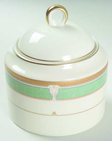 Seamist Jade Sugar Bowl & Lid