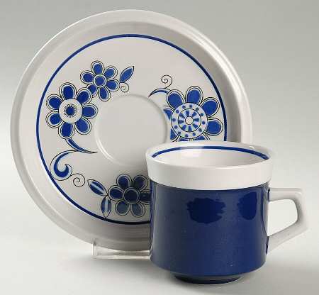 Sea Isle Flat Cup & Saucer Set