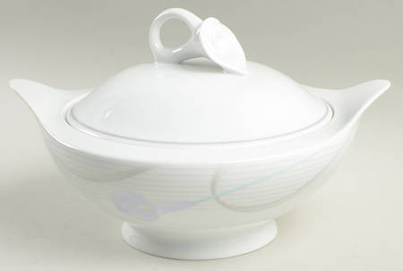 Serenade Lavender Round Covered Vegetable by Mikasa