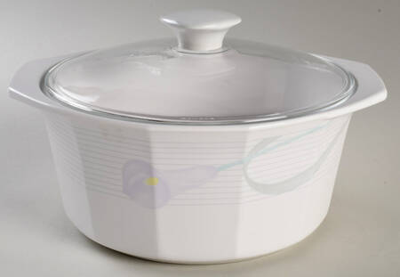 Serenade Lavender 2.25 Qt Round Covered Casserole