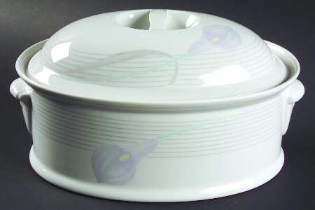 Serenade Lavender 2 Quart Oval Covered Casserole