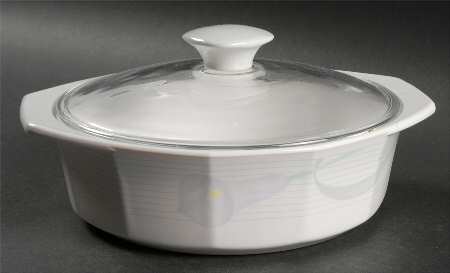Serenade Lavender 1.25 Qt Round Covered Casserole