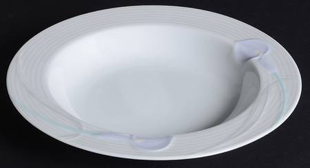 Serenade Lavender Large Rim Soup Bowl